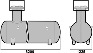 Газгольдер 9 кубических метров, м3