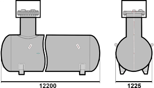 Газгольдер 13 кубических метров, м3